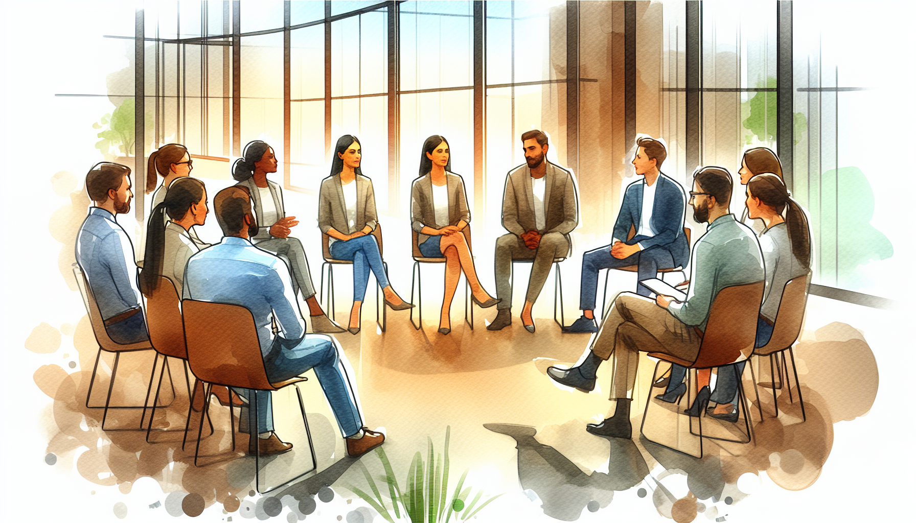 Team in open gesprek over feedback en psychologische veiligheid