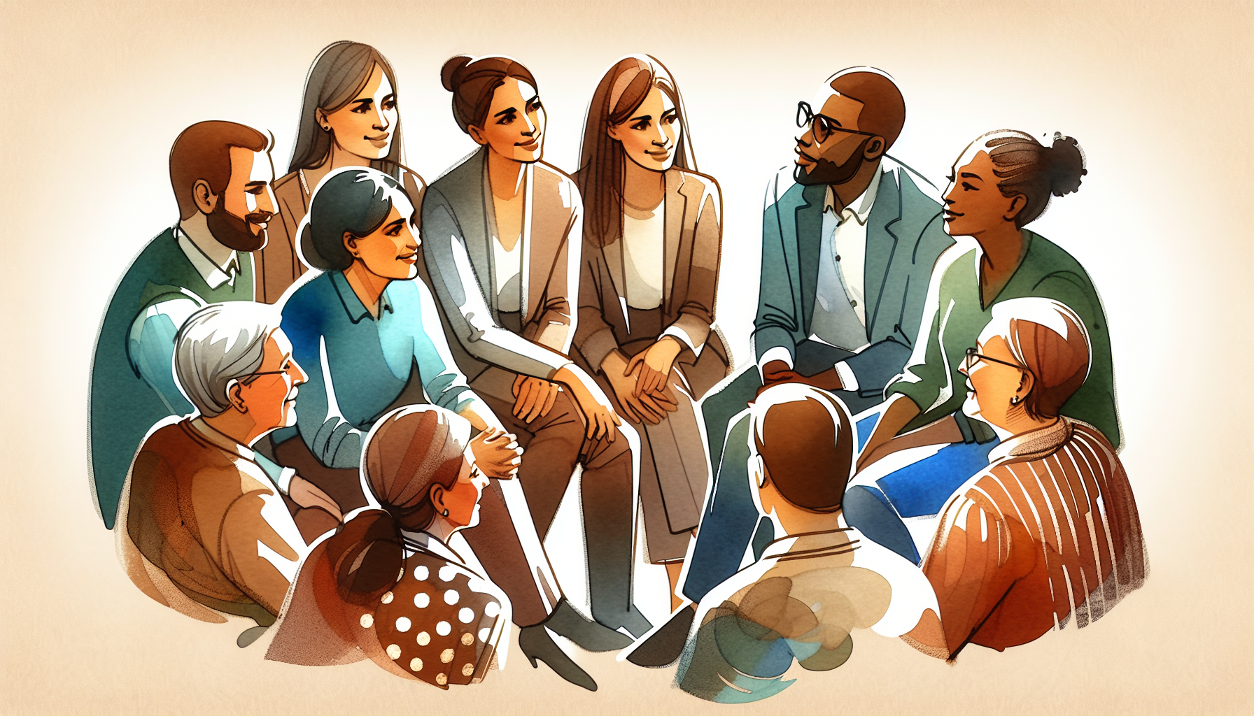 Team in gesprek rond een tafel, psychologische veiligheid en samenwerking