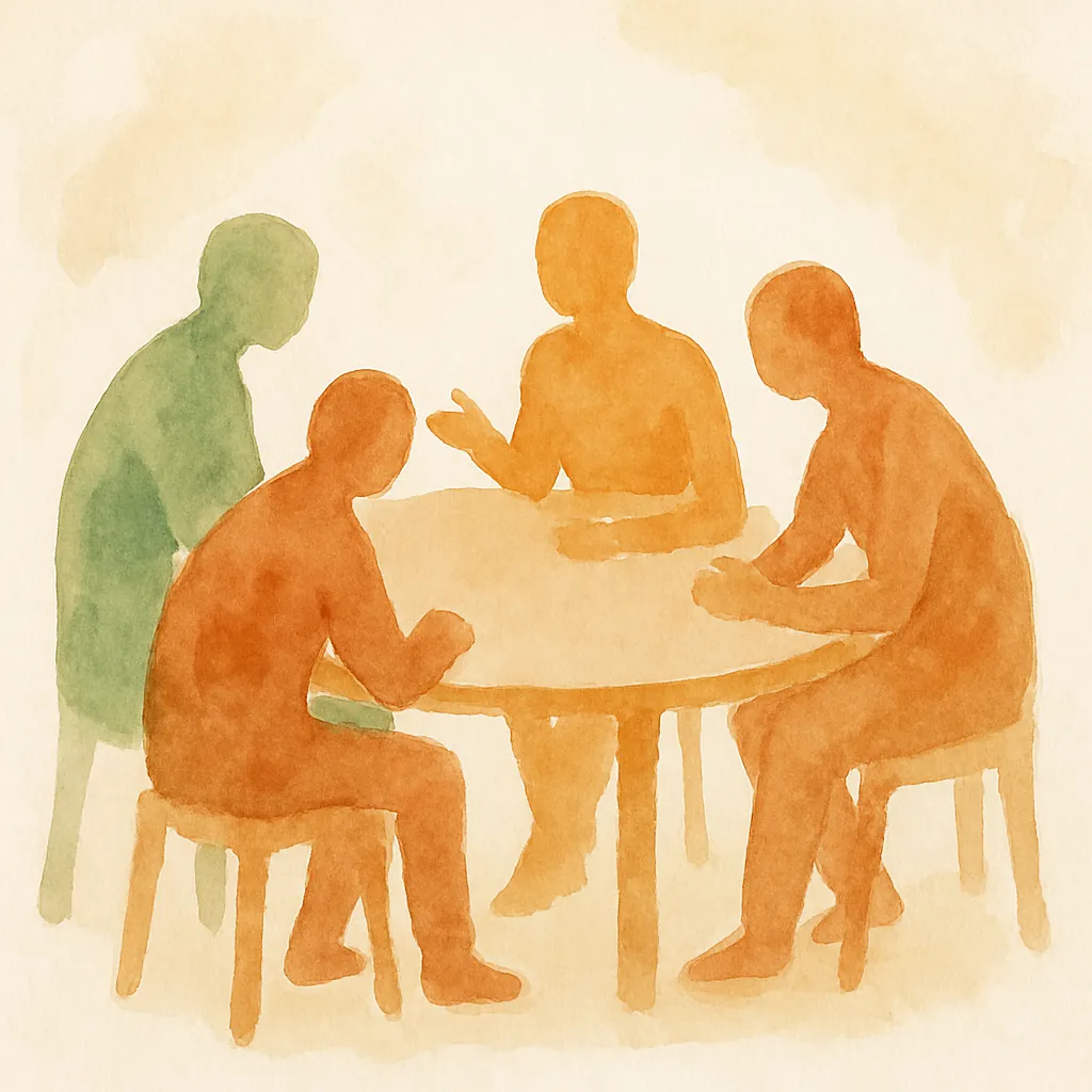 Collega's die samen aan een tafel overleggen, kleine gebaren die de teamdynamiek verbeteren